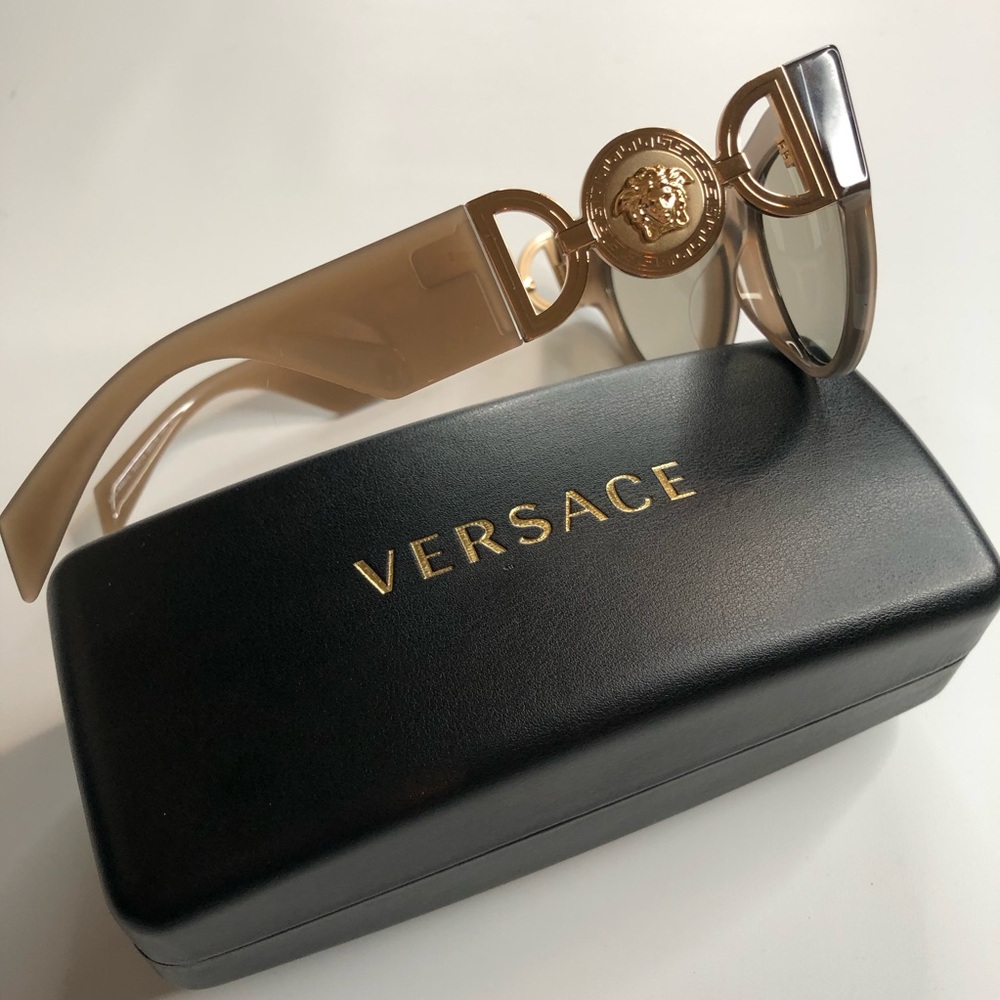 Versace Authentic VE4440U Women’s Opal / Brown Sunglasses ~ Brand New!